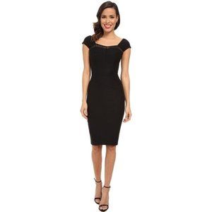 STOP STARING - Sexy Black dress with lace detail - med